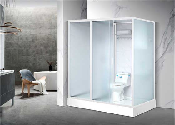 Buồng tắm vòi hoa sen Khay nhựa acrylic màu trắng 2000 * 1160 * 2150mm mặt trước bằng nhôm trắng mở