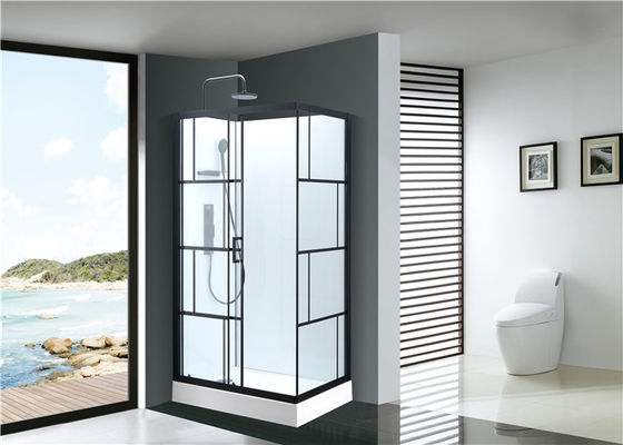 Buồng tắm trong phòng tắm, Bộ vòi sen dành cho góc 4 người 1100 X 800 X 2250 mm nhôm đen