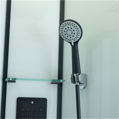 Vòi sen tắm đứng góc phần tư miễn phí với bảng điều khiển cố định bằng kính cường lực trong suốt
