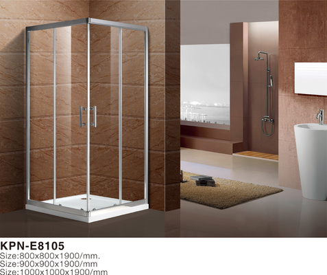 Kính cường lực vuông 5mm 900x900x2000mm Phòng tắm Vách tắm góc cong, Vách tắm vòi sen và bồn tắm