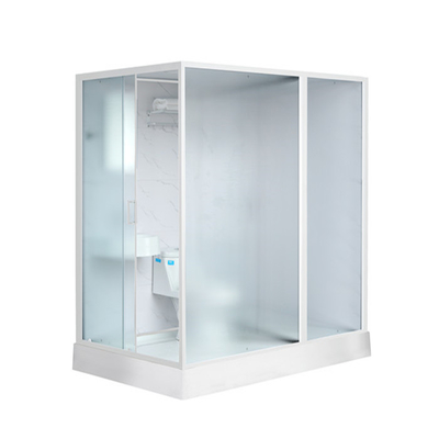 Buồng tắm vòi hoa sen Khay nhựa acrylic màu trắng1900 * 1200 * 2150mm mặt nhôm trắng mở