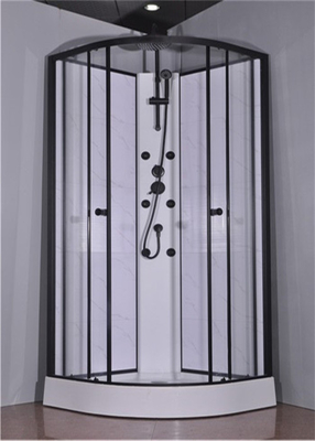 Buồng tắm trong phòng tắm, Bộ vòi hoa sen 850 X 850 X 2250 mm Nhôm đen