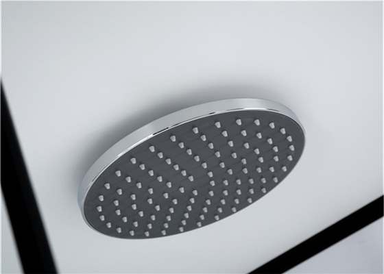 Buồng tắm vòi hoa sen Khay nhựa acrylic màu trắng 1900 * 1200 * 2150mm mặt nhôm đen mở