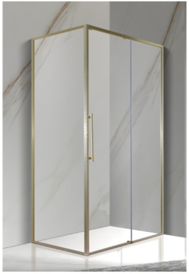 Kính cường lực 6 mm 1200X800X * 1950mm Phòng tắm Góc cong Vách ngăn vòi hoa sen, Vách ngăn vòi hoa sen và bồn tắm