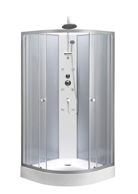 Cabin tắm hình tròn Quadrant với khay acrylic trắng 850 * 850 * 2250cm