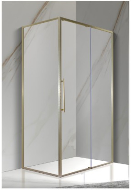 Kính cường lực 6 mm 1200X800X * 1950mm Phòng tắm Góc cong Vách ngăn vòi hoa sen, Vách ngăn vòi hoa sen và bồn tắm